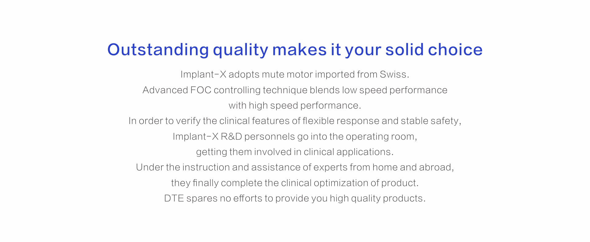 Физиодиспенсер DTE Implant X Описание
